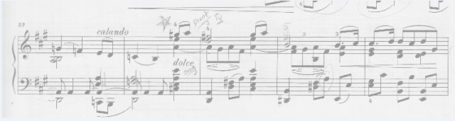An omg moment in Brahms. I actually wrote that too. 